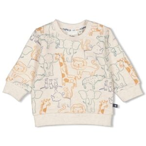 Feetje Sweatshirt Animals Natur Melange