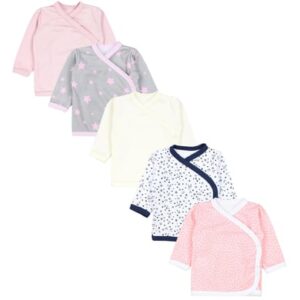 TupTam Baby Langarm Wickelshirt 5er Set rosa Modell 1