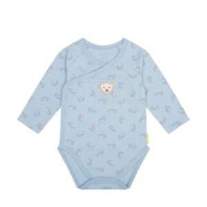 Steiff Wickelbody langarm Chambray Blue