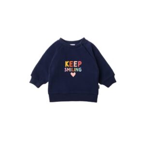 Liliput Sweatshirt 'Keep Smiling' blau