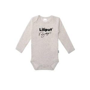 Liliput Amineckbody langarm Liliput Baby grau melange