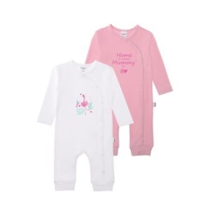 Liliput Overall 2er-Set Flamingo weiss/ rosa