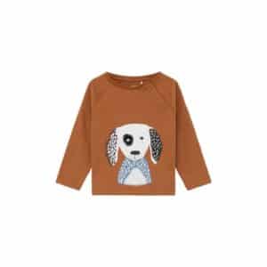 s.Oliver Langarmshirt Hund brown