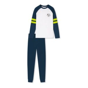 Schiesser Pyjama Teens lang - Organic Cotton nachtblau