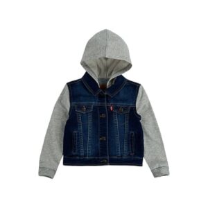 Levi's® Kids Boys Jeansjacke mit Sweatärmel und Kapuze